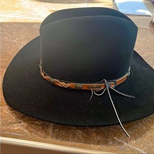 Resistol black cowboy hat